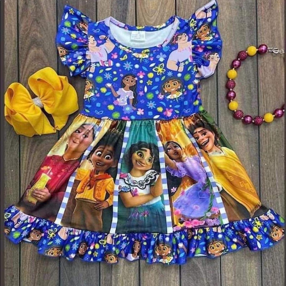 Encanto Mirabel Isabela cute twirl colorful dress